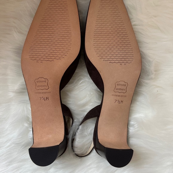 NEW -Talbots - Payton Brown Suede Slingback Pumps - Picture 4 of 5
